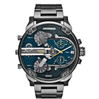 Diesel DZ7331 Big Daddy 2.0 Chronograph Men's Watch – Blue Dial & Grey Stainless Steel Strap