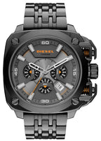 Diesel DZ7344 BAMF Chronograph Men's Watch – Gray Dial & Gray Stainless Steel Strap