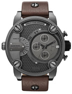 Diesel DZ7258 Little Daddy SBA Men's Watch – Grey Dial & Brown Leather Strap