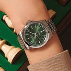 longines Conquest 41mm - Sunray Green on Bracelet