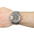 Diesel DZ4466 Mega Chief Chronograph Men's Watch – Grey Dial & Grey Stainless Steel Strap