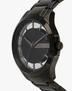 Armani Exchange Hampton Series AX2192 Men's Chronograph – Black Dial with Matching Black Stainless Steel Bracelet