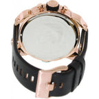 Diesel DZ7282 Little Daddy Men's Watch – Black & Gold Dial & Black Leather Strap