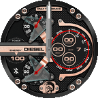 Diesel DZ7350 Mr. Daddy 2.0 Chronograph Men's Watch – Black Dial & Black Leather Strap