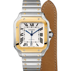Santos de Cartier Large Model | 40mm, Two-Tone Steel & 18K Yellow Gold, Silver Dial