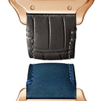 Santos de Cartier Medium Model | 35mm, 18K Rose Gold, Alligator Leather, Silver Dial