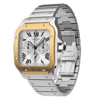 Santos de Cartier Chronograph | 43mm, Two-Tone Steel & 18K Yellow Gold, Silver Dial