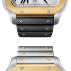 Santos de Cartier Chronograph | 43mm, Two-Tone Steel & 18K Yellow Gold, Silver Dial