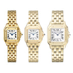 Panthère de Cartier Mini Model | 19mm, 18K Yellow Gold, Silver Dial, Ref. WGPN0016/WGPN0036