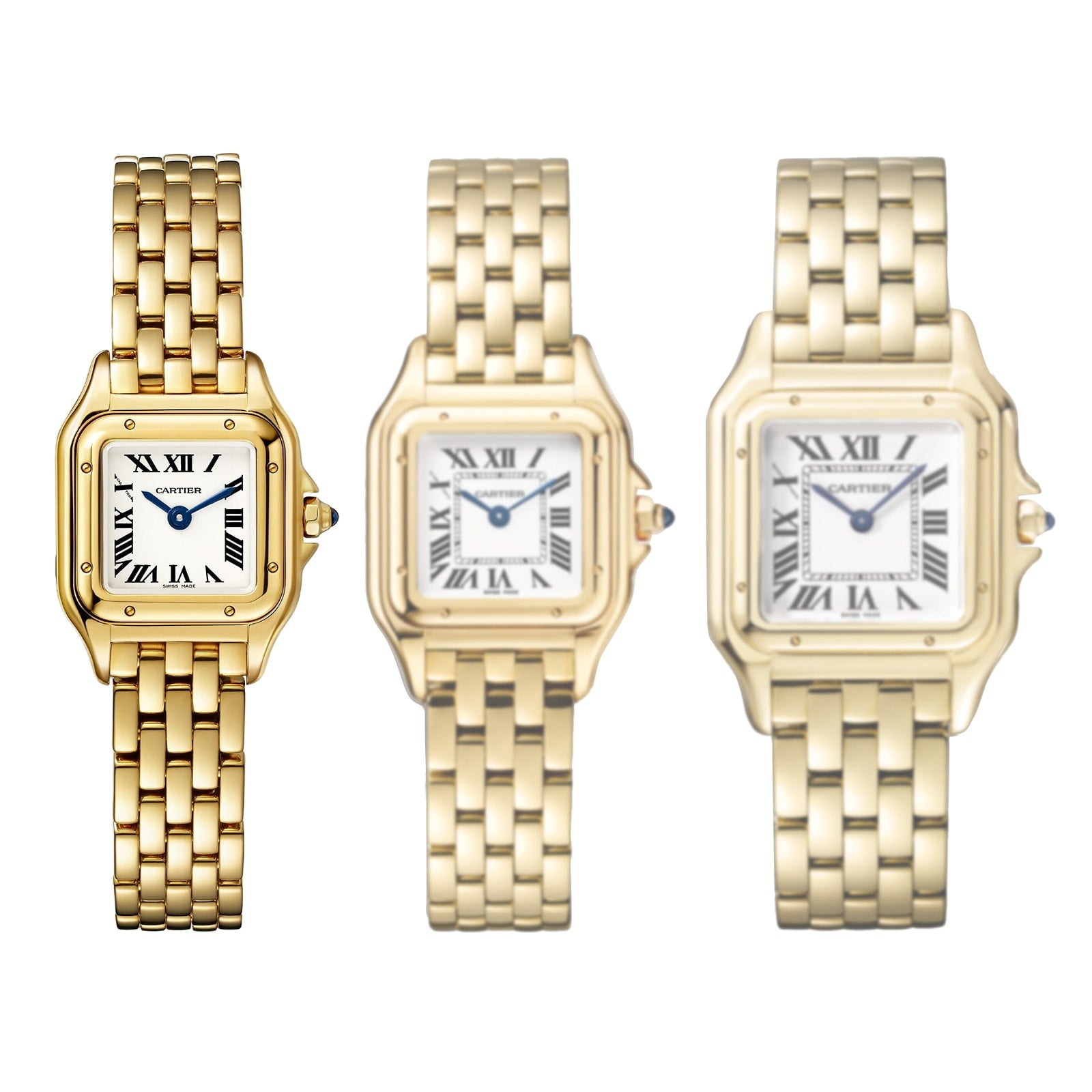 Panthère de Cartier Mini Model | 19mm, 18K Yellow Gold, Silver Dial, Ref. WGPN0016/WGPN0036