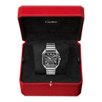 Santos de Cartier Large Model | 40mm, Two-Tone Steel & ADLC, Steel, Grey Dial