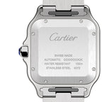 Santos de Cartier Large Model | 40mm, Two-Tone Steel & ADLC, Steel, Grey Dial