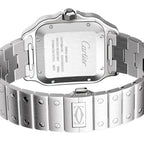 Santos de Cartier Large Model | 40mm, Two-Tone Steel & ADLC, Steel, Grey Dial