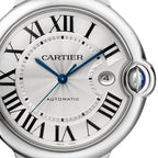 Ballon Bleu de Cartier 42 | 42mm, Steel, Alligator Leather, Silver Dial
