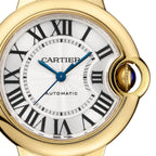 Ballon Bleu de Cartier 33 | 33mm, 18K Yellow Gold, Silver Dial, Gold Bezel