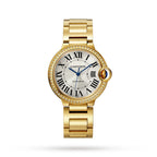 Ballon Bleu de Cartier 33 | 33mm, 18K Yellow Gold, Silver Dial, Yellow Bezel