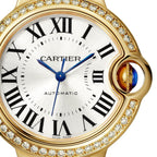 Ballon Bleu de Cartier 33 | 33mm, 18K Yellow Gold, Silver Dial, Yellow Bezel