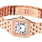 Panthère de Cartier Small model | 22mm, 18K Rose Gold, White Dial