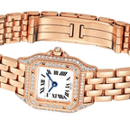 Panthère de Cartier Small Model | 20mm, 18K Rose Gold, Silver Dial
