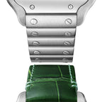 Santos de Cartier Medium Model | 35mm, Steel, Green Dial