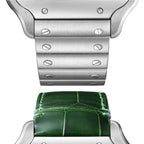 Santos de Cartier Large Model | 40mm, Steel, Green Dial