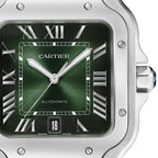 Santos de Cartier Large Model | 40mm, Steel, Green Dial