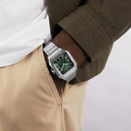 Santos de Cartier Large Model | 40mm, Steel, Green Dial