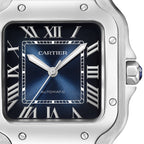 Santos de Cartier | 35mm, Steel, Blue Dial