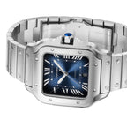 Santos de Cartier Large Model | 40mm, Steel, Blue Dial
