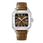 Santos de Cartier Medium Model | 35mm, Steel, Brown Dial