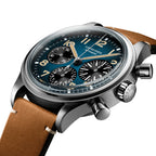 longines Avigation BigEye 41mm - Blue on Leather Strap