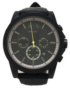 Armani Exchange Outerbanks AX1343 Men's Chronograph Watch – Black Dial with Black Silicone Strap