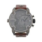 Diesel DZ7258 Little Daddy SBA Men's Watch – Grey Dial & Brown Leather Strap