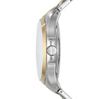 Armani Exchange Hampton Series AX2403 Men's Chronograph Watch – Grey Dial with Two-Tone Stainless Steel Band