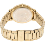Armani Exchange Cayde AX2707 Men's Analog Watch – Gold Dial with Coordinated Gold Stainless Steel Strap