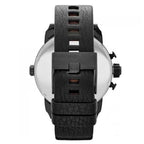 Diesel DZ7291 Little Daddy Chronograph Men's Watch – Black Dial & Black Leather Strap