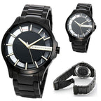 Armani Exchange Hampton Series AX2192 Men's Chronograph – Black Dial with Matching Black Stainless Steel Bracelet
