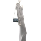 Lambskin Cannage Mini My Dior Top Handle Clutch Cloud Blue