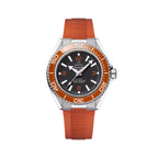 OMEGA Seamaster Planet Ocean 600M 42mm - Black and Orange on Orange Rubber Strap