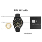 Armani Exchange Outerbanks AX1343 Men's Chronograph Watch – Black Dial with Black Silicone Strap