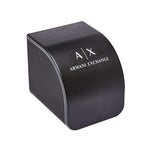Armani Exchange Hampton AX2163 Men's Chronograph Watch – Black Dial with Silver Stainless Steel Strap