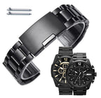 Diesel DZ4283 Mega Chief Chronograph Men's Watch – Black Dial & Black Steel Strap