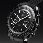OMEGA Speedmaster Dark Side of the Moon Black Ceramic 44.25mm - Black on Rubber Strap