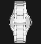Armani Exchange Hampton AX2132 Men's Chronograph – Blue Dial with Silver Stainless Steel Bracelet