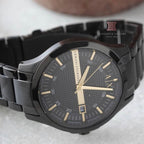 Armani Exchange Hampton AX2413 Men's Chronograph – Black Dial with Black Stainless Steel Strap