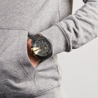 Diesel DZ4338 Mega Chief Chronograph Men's Watch – Black Dial & Black Stainless Steel Strap