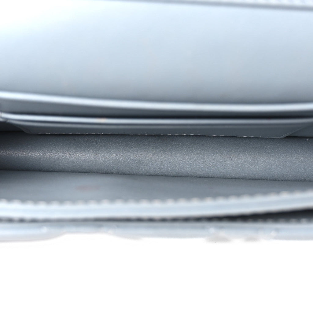 Lambskin Cannage Mini My Dior Top Handle Clutch Cloud Blue