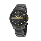 Armani Exchange Hampton AX2121 Men's Chronograph Watch – Black Dial with Black Stainless Steel Strap