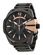 Diesel DZ4309 Mega Chief Chronograph Men's Watch – Black Dial & Black Stainless Steel Strap
