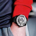 Diesel DZ4527 Mega Chief Chronograph Men's Watch – Black Dial & Black Mesh Strap